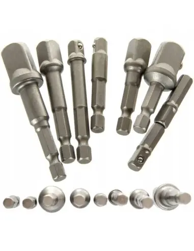 Set 8 adaptoare autofiletanta, Kraft&Dele, 1/4", 3/8", 1/2"
