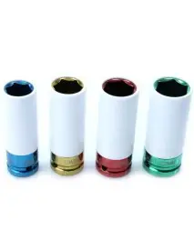 Set de chei tubulare, Kraft&Dele, impact 1/2", 4 piese, 17/19/21/22 mm