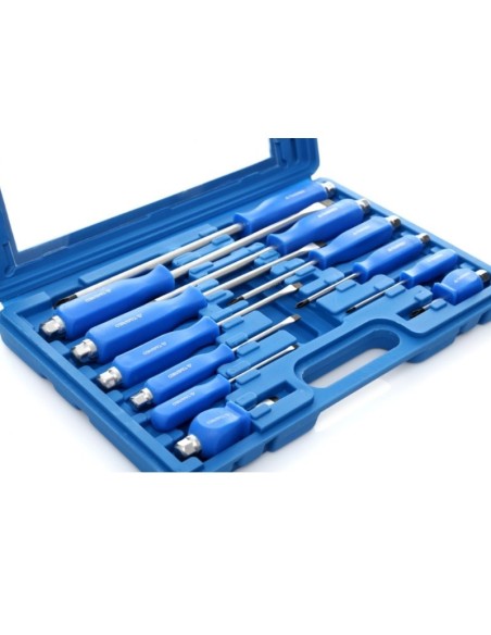 Set 12 surubelnite plate si PH, Tagred TA4018, cu capat magnetic hexagonal