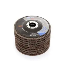 Set 10 discuri lamelar pentru slefuit, Kraft&Dele, KD962, P80, 115mm x 22,23mm