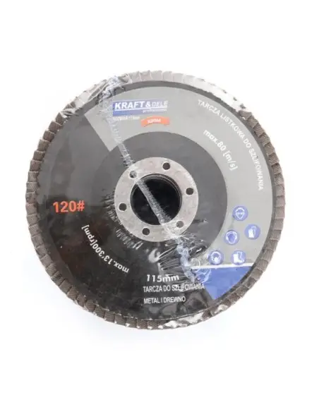 Set 10 discuri lamelar pentru slefuit, Kraft&Dele KD962, P80, 115 mm x 22,23 mm Set 10 discuri lamelar pentru slefuit, Kraft&Dele KD962, P80, 115 mm x 22,23 mm