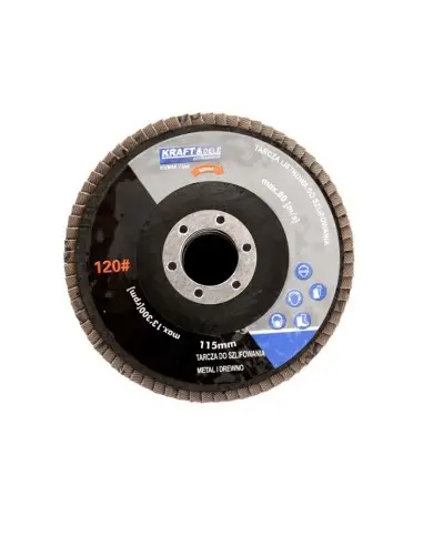 Set 10 discuri lamelar pentru slefuit, Kraft&Dele KD962, P80, 115 mm x 22,23 mm Set 10 discuri lamelar pentru slefuit, Kraft&Dele KD962, P80, 115 mm x 22,23 mm