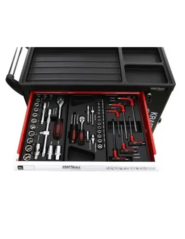 Dulap profesional cu scule, Kraft&Dele KD362, 263 piese, cu 6 sertare Dulap profesional cu scule, Kraft&Dele KD362, 263 piese, cu 6 sertare