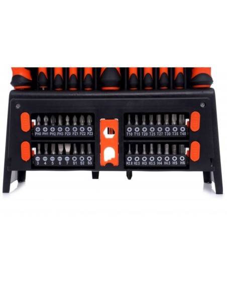 Set surubelnite si biti, Kraft&Dele KD10950, magnetizator, 50 accesorii