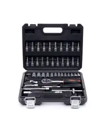 Trusa profesionala scule, 46 piese, biti, surubelnite, clichet, soclu, KD10469, Kraft&Dele