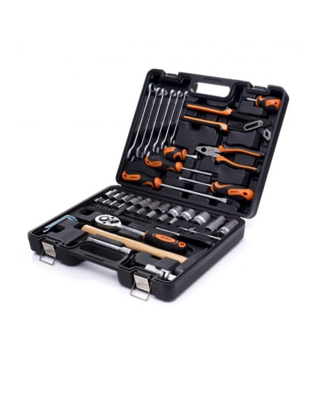 Trusa profesionala scule, Kraft&Dele KD10468, 60 piese, otel CrV