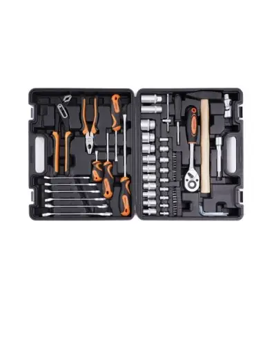 Trusa profesionala scule, Kraft&Dele KD10468, 60 piese, otel CrV