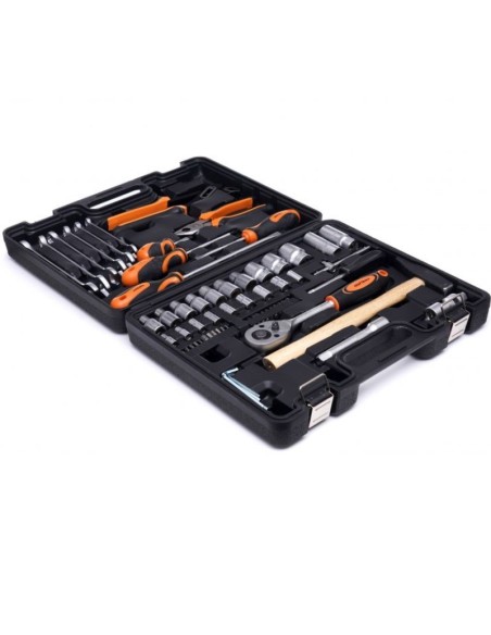 Trusa profesionala scule, Kraft&Dele KD10468, 60 piese, otel CrV