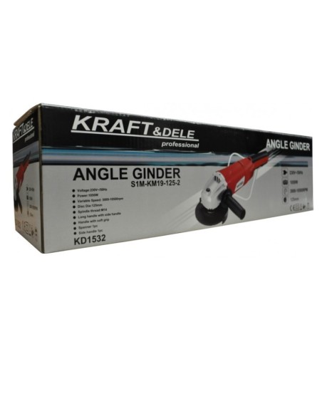 Polizor unghiular, Kraft&Dele, flex, 1050W, M14, 125mm, cu viteza reglabila Polizor unghiular, Kraft&Dele, flex, 1050W, M14, 125mm, cu viteza reglabila