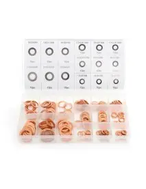 Set saibe cupru, diferite dimensiuni, 150 elemente, KD10503, Kraft&Dele