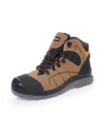 Bocanci de protectie S3, Galaxy, din piele nubuc, cu bombeu metalic, lamela antiperfoare