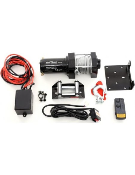 Troliu auto, Kraft&Dele, cu telecomanda radio, 12V, 4300kg