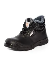 Bocanci de protectie S3, Winter Strong, imblaniti, din piele, cu bombeu compozit si lamela antiperforare