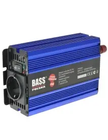 Invertor tensiune, Bass Polska, 12V DC/230V AC, 300/600 W, USB