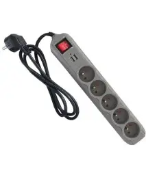Prelungitor electric, Kraft&Dele, 1.5m, 5 prize, 2 USB
