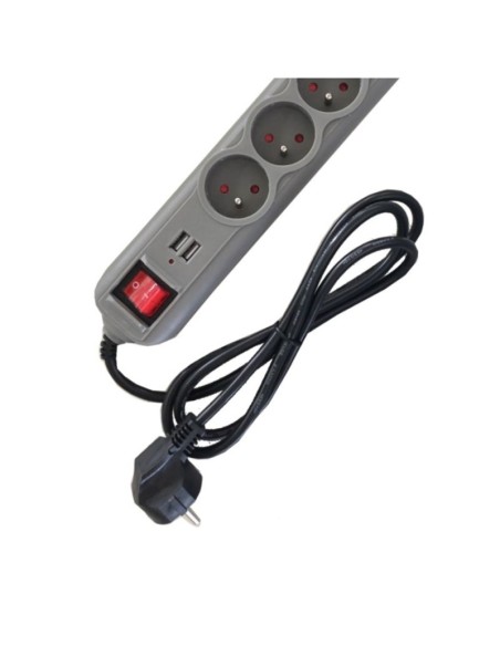 Prelungitor electric, Kraft&Dele, 1.5m, 5 prize, 2 USB