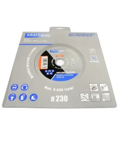 Disc taiere beton, Kraft&Dele, 230x5x22,23mm