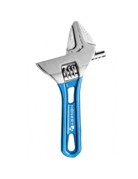 Cheie reglabila, Hogert, 140 mm, din CrV, maner ergonomic scurt