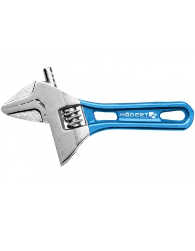 Cheie reglabila, Hogert, 140 mm, din CrV, maner ergonomic scurt