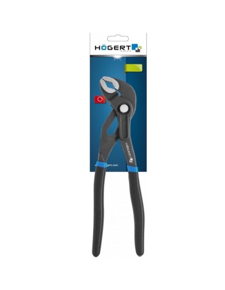 Cleste pentru tevi, Hogert, 400 mm, cu reglare rapida, CrV