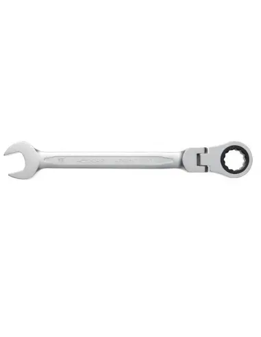 Cheie combinata, Hogert, cu clichet, otel CrV, cu cap flexibil, 19 mm, 72 T Cheie combinata, Hogert, cu clichet, otel CrV, cu cap flexibil, 19 mm, 72 T