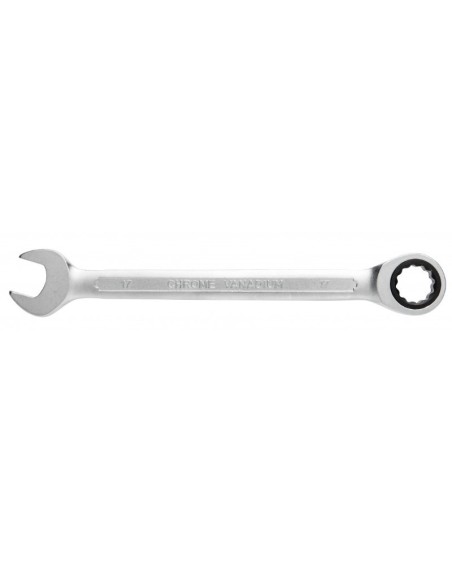 Cheie combinata, Hogert, cu clichet, otel CrV, 17 mm, 72 T Cheie combinata, Hogert, cu clichet, otel CrV, 17 mm, 72 T