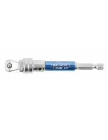 Adaptor pentru biti, Hogert, 1/2 ", cu fixare 1/4", CrV, 100 mm