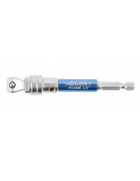 Adaptor pentru biti, Hogert, 1/2 ", cu fixare 1/4", CrV, 100 mm Adaptor pentru biti, Hogert, 1/2 ", cu fixare 1/4", CrV, 100 mm