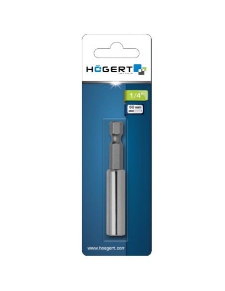Suport biti, Hogert, magnetic, 60 mm, 1/4" Suport biti, Hogert, magnetic, 60 mm, 1/4"