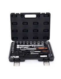 Trusa chei, 72 piese, Kraft&Dele, chei tubulare, clichet