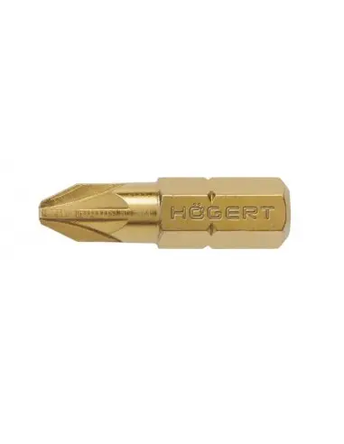 Set 5 biti de surubelnita, Hogert, PZ2, 25 mm, otel S2, acoperit cu titan, blister Set 5 biti de surubelnita, Hogert, PZ2, 25 mm, otel S2, acoperit cu titan, blister
