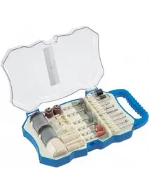 Set de accesorii, Hogert, pentru mini polizor, 72 buc
