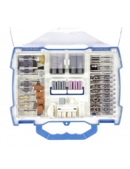 Set accesorii de rezerva, Hogert, pentru mini polizor, 145 buc Set accesorii de rezerva, Hogert, pentru mini polizor, 145 buc