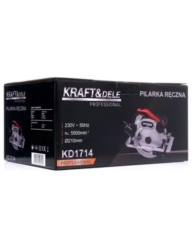 Fierastrau electric circular, Kraft&Dele, 2900W, 185 mm, 5500 rpm, 5 kg