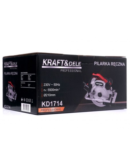 Fierastrau electric circular, Kraft&Dele, 2900W, 185 mm, 5500 rpm, 5 kg