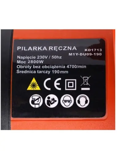 Fierastrau circular, Kraft&Dele, 2800 W, 4700 RPM, 190 mm Fierastrau circular, Kraft&Dele, 2800 W, 4700 RPM, 190 mm