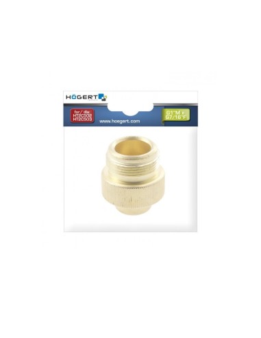Adaptor, Hogert, pentru arzatoare cu propan, G1” (M) x G7/16” (F)