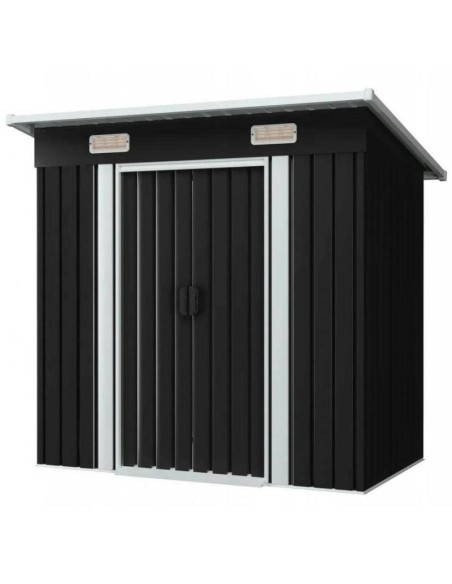 Casuta de gradina, Bass Polska, 2,6 x 2,6 x 1,9 m, din otel galvanizat Casuta de gradina, Bass Polska, 2,6 x 2,6 x 1,9 m, din otel galvanizat