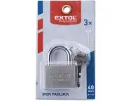 Lacat metalic, Extol Premium, 40 mm, cu 3 chei