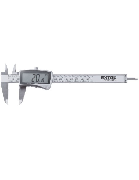 Subler profesional digital, Extol Premium, LCD 0-150 mm