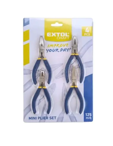 Set 4 clesti, Extol, combinat, lateral, drept, plat, 125 mm