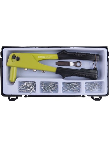 Set cleste nituit si 60 nituri, Extol, 2,4- 3,2 -4,0 -4,8mm Set cleste nituit si 60 nituri, Extol, 2,4- 3,2 -4,0 -4,8mm