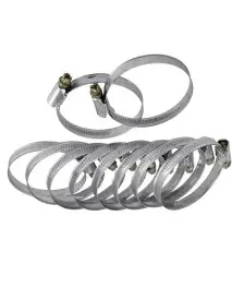 Set 10 coliere pentru furtun, Extol, inox, 20-32mm, 70504