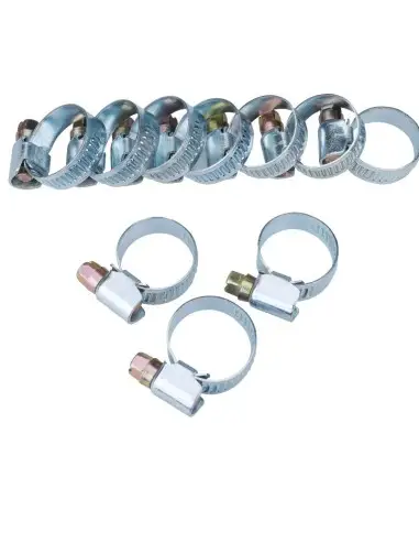 Set 10 coliere pentru furtun, Extol, inox, 12-22mm Set 10 coliere pentru furtun, Extol, inox, 12-22mm