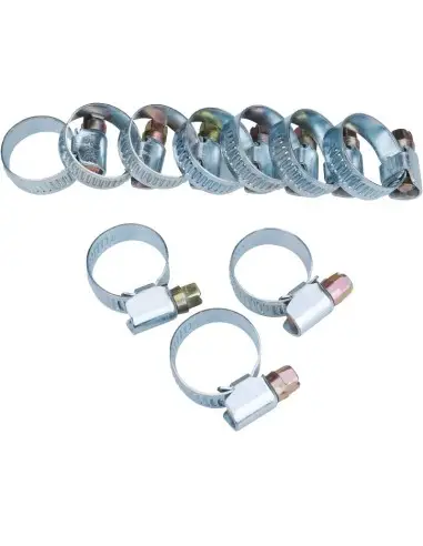 Set 10 coliere pentru furtun, Extol, inox, 12-22mm Set 10 coliere pentru furtun, Extol, inox, 12-22mm