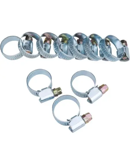 Set 10 coliere pentru furtun, Extol, inox, 12-22mm Set 10 coliere pentru furtun, Extol, inox, 12-22mm