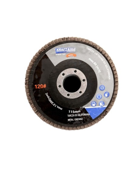 Set 10 discuri lamelare pentru slefuit, Kraft&Dele, P60, 115 mmx22,23 mm Set 10 discuri lamelare pentru slefuit, Kraft&Dele, P60, 115 mmx22,23 mm