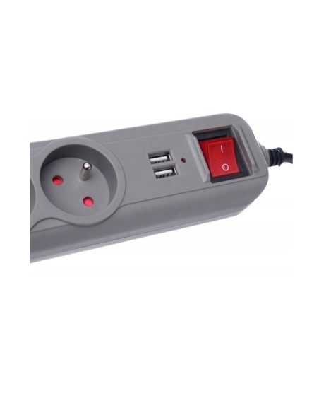 Prelungitor electric, Kraft&Dele, 3 m, 5 prize, USB Prelungitor electric, Kraft&Dele, 3 m, 5 prize, USB
