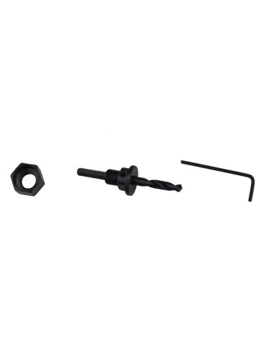Set 6 piese carote si burgiu, Extol, 32-54 mm, din HSS / Bi-metal, pentru lemn