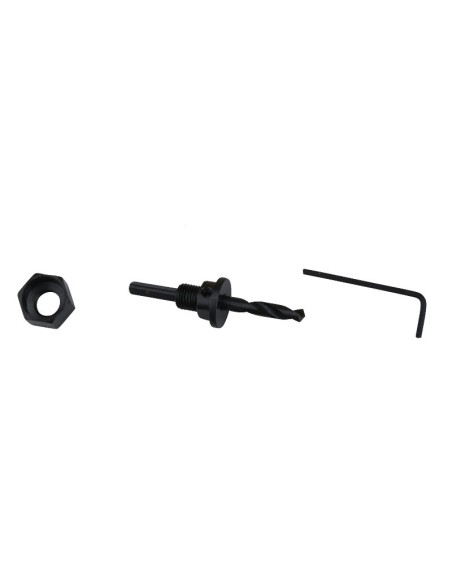 Set 6 piese carote si burgiu, Extol, 32-54 mm, din HSS / Bi-metal, pentru lemn
